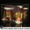NEW DIY Wooden Merry Christmas Wonderland Dollhouses Miniature Kits With LED Light Home Decoration For Adult Xmas Handmade Gifts