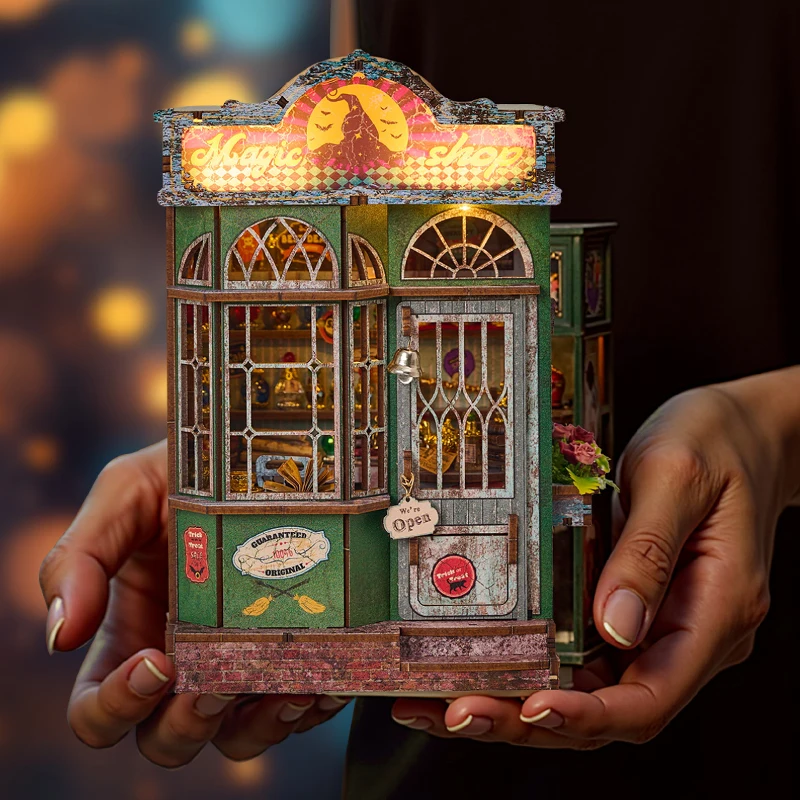 DIY Book Nook Doll House Case Wooden Miniature Furniture Dollhouse Handmade Home Model Assembly Toys For Kids Birthday Gifts - Image 5