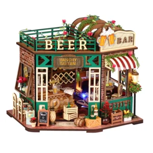 DIY Casa Wooden Miniature Dollhouses Model Kits 3D Puzzles Wooden Doll Houses With Furniture Toys For Friends Birthday Gifts