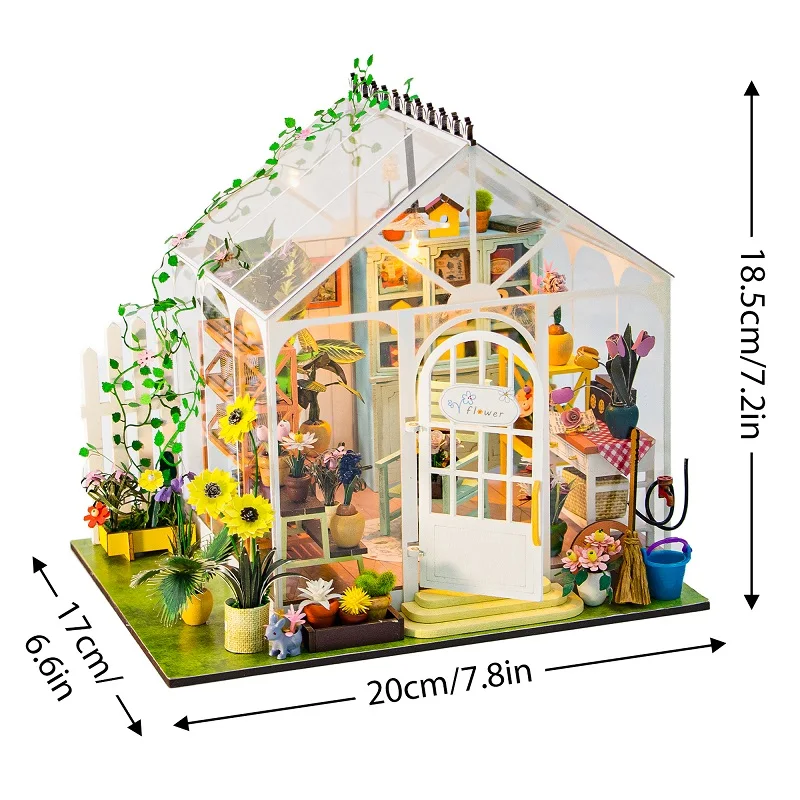DIY Mini Doll House Kit Flower House Handmade 3D Puzzles Assembly Building Toys Home Bedroom Decoration With Furniture DollHouse - Image 6