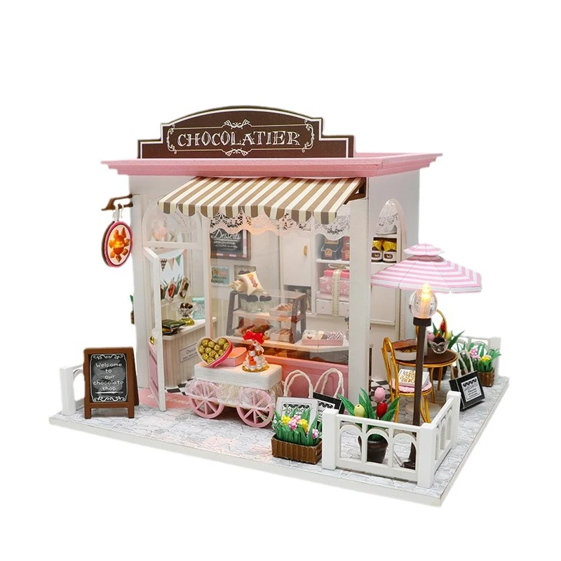 DIY Miniature Whimsy Dollhouse Kit 3D Puzzle Furniture Assembly Model Doll House Educational Wooden Toys For Children Gifts - Image 5