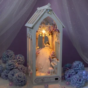 Mini DIY Book Nook Doll House Wooden Case Miniature Furniture Dollhouse Bookshelf Shelf Insert Toys For Girlfriend Birthday Gift