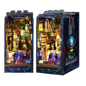 Wooden Book Nook Doll Houses Kits DIY Miniature Room House For Decorative Bookend Bookshelf Bookcase Decor Toys For Kids Gifts